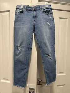 Ann Taylor Loft Denim Girlfriend Jeans Damengröße 6 helle Waschung " - Bild 1 von 4