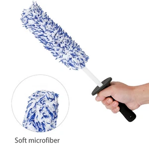 17" New Car Wheel Cleaning Brush Tool Tire Washing Clean Soft Bristle Cleaner US - Picture 1 of 12
