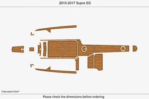 2017 Supra SG Swim Platform Cockpit Boat PADS EVA Foam Teak Deck Flooring Mat - Picture 1 of 21