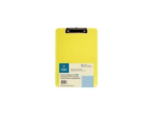 Business Source Flat Clip Plastic Clipboard - 9" x 12" - Low-profile - Plastic - - Picture 1 of 1