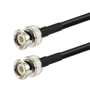 BNC Plug to BNC Plug Male Adapter Cable Coax Pigtail RG58 5m for Wireless - Afbeelding 1 van 3