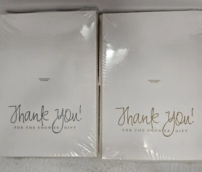 Thank you! Blank Cards in Gold or Silver Foil with Envelopes BRAND NEW - Image 1 of 4