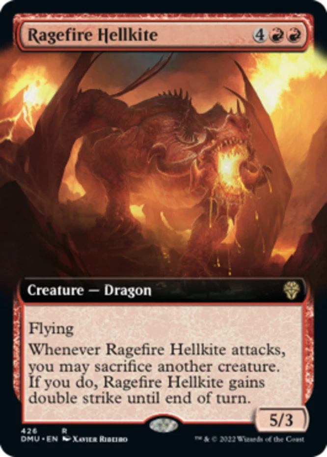 x1 Ragefire Hellkite - Extended Art R MTG Dominaria United M/NM, English - Image 1 of 1