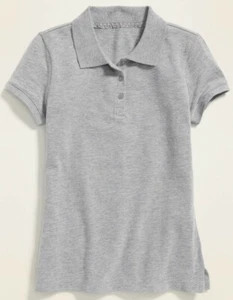 Old Navy Uniform Short-Sleeve Pique Polo for Girls - LOT OF TWO - L/Plus (10-12) - Picture 1 of 1