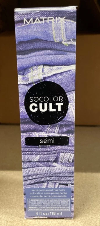 Color de cabello semipermanente Matrix Socolor Cult, denim lavado a la piedra 4 fl oz Foto 1 de 1