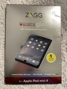 ZAGG Invisible Shield Tempered Glass Screen Protector Made for Apple iPad Mini 4 - Picture 1 of 2