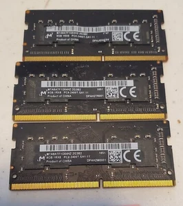 MICRON 8GB 1RX8 PC4-2400T-SA1-11 MTA8ATF1G64HZ-2G3B2 - Afbeelding 1 van 1