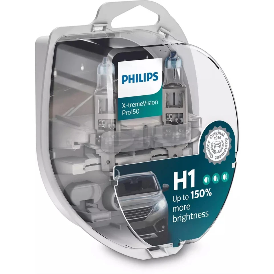 Philips X-tremeVision Pro150 DuoBox H1 Halogen bis zu 150% mehr Licht 55W 12V - Bild 1 von 4