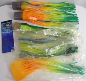 LOT 3 WILLIAMSON DORADO CATCHER LURES SKIRTED TROLLING MAHI SAILFISH & XTRAS - Picture 1 of 7
