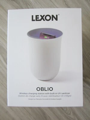 Lexon Oblio Wireless Charging Station With Built-in Uv Sanitizer Phones White - Image 1 of 4