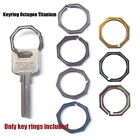 gadget Keyring Octagon Titanium TC4 Ti Hook outdoor clip kit Buckle Keychain