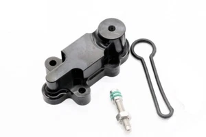 6.0L Ford Powerstroke Billet Adjustable Fuel Pressure Regulator Housing Black - Foto 1 di 5