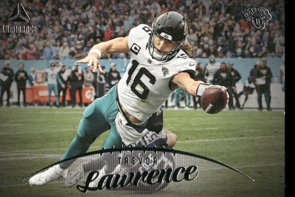 #83 Trevor Lawrence 2023 Panini Luminance #/150 Blue - Image 1 of 2