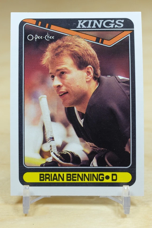 1990-91 O-Pee-Chee OPC Base #365 Brian Benning - Los Angeles Kings - Image 1 of 2