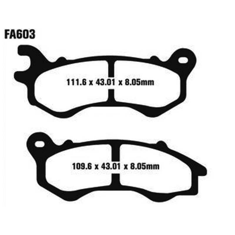 PASTILLAS DE FRENO EBC SFA  HONDA PCX 125 - Imagen 1 de 1