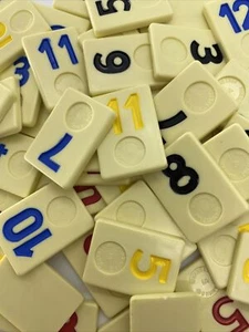 Rummikub Tiles Individual Smooth Back Replacement Game Pieces Pick What You Need - Picture 1 of 2