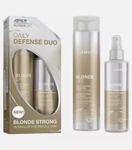 Joico Blonde Life Brightening Shampoo 10.1 fl.oz & Strong Detangler 6.7 fl.oz - Picture 1 of 2