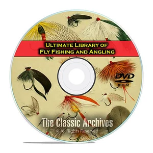 300 Books, Fly Fishing and Angling Library, Dry, Wet, Rod Making, DVD E70 - Picture 1 of 12