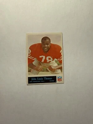 1965 Philadelphia Gum Football #181 John Louis Thomas 49ers EXMT - Image 1 of 2