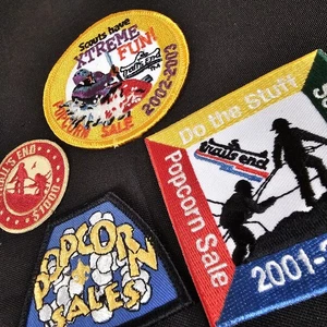 Juego de 4 parches BSA Popcorn Sale Trails End Do The Stuff Scouts Do de la década de 2000 - Imagen 1 de 9