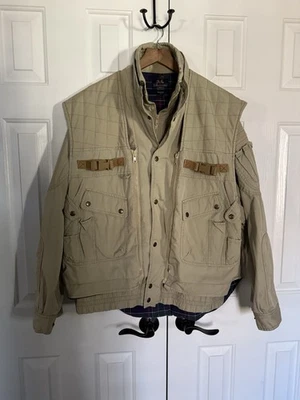 Jaqueta expedição popeline Willis & Geiger Bush colete removível cáqui safári grande - Imagem 1 de 4