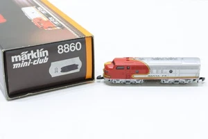 Z Märklin mini-club 8860 Santa Fee 337 Diesellok analog DC OVP N95 - Picture 1 of 4