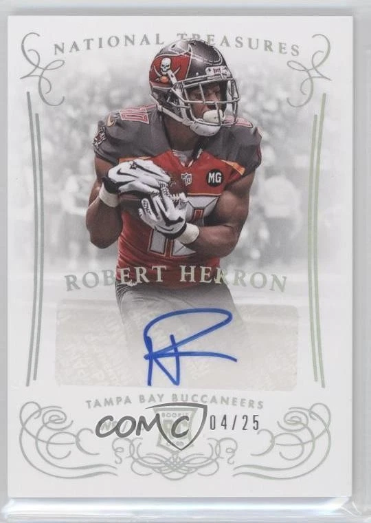 2014 Panini National Treasures Century Silver /25 Robert Herron Rookie Auto RC - Image 1 of 2
