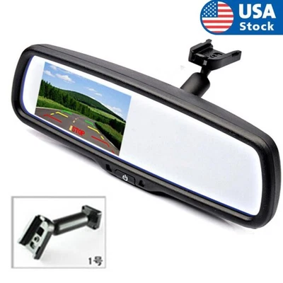 Auto Dimming Rear View Mirror Monitor Color Car Monitor Built-in Special Bracket - Image 1 of 4