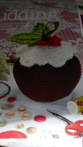 Pattern To Crochet Christmas Pudding Bag For Oddments Storage In D.K. - Picture 1 of 1
