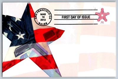#4749 Patriotic Star FDC Maxi Card - Image 1 of 2