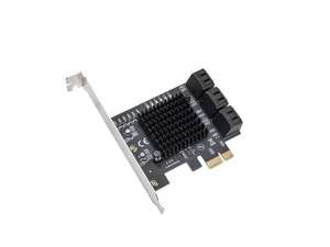 6 Port SATA III to PCIe 3.0 x1 NON-RAID Expansion Card - Picture 1 of 5