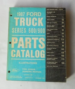 1987 FORD TRUCK SERIES 600/900 PARTS CATALOG MANUAL  ORIGINAL - Bild 1 von 3