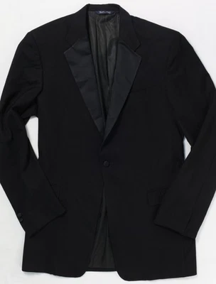 Burberrys Notch Lapel Formal Tuxedo Super 100's Wool Jacket 42XL Made in USA Foto 1 de 4