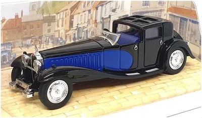 Matchbox Appx 12cm Long Diecast YY45 - Bugatti Royale - Black/Blue - Image 1 of 4