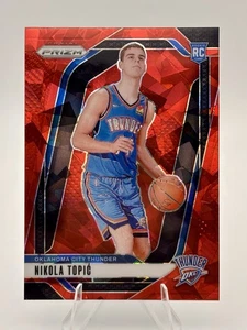 Nikola Topic 2024-25 Panini Prizm rojo hielo agrietado Prizm RC #230 - Imagen 1 de 2