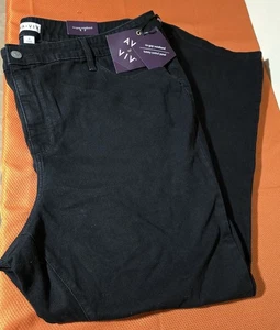 Neu mit Etikett Ava & Viv Damenjeans hoher Bund Schlag Größe 26 schwarz - Bild 1 von 4