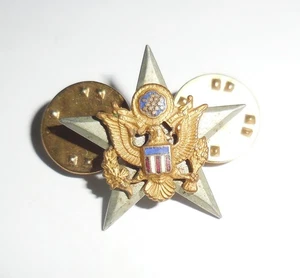 VINTAGE WWII NS MEYER INC ARMY BADGE PIN ARMY MILITARY AMERICAN EAGLE DESIGN - Picture 1 of 6