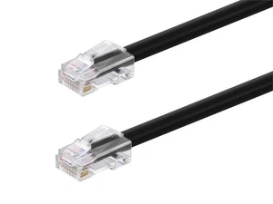 Monoprice Cat6A Patch Cable 75ft Black 26AWG 10G RJ45 Non-Booted Ethernet Cord - Picture 1 of 6