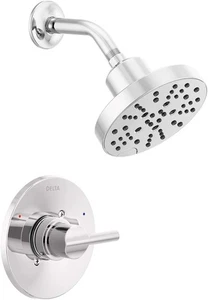 Delta 142749 Nicoli Single Function Pressure Balanced Shower, Chrome - Picture 1 of 11