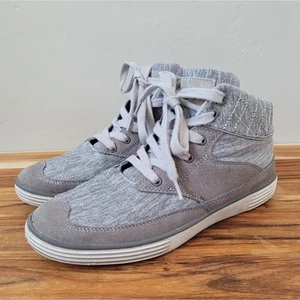 Union Bay Sneaker Mens 8- EUR 41 High Top Gray Lace up Comfort Casual - Picture 1 of 12