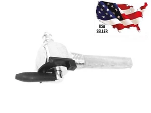 1/4" NTP motorcycle gas tank Petcock 90 Degree Filter Screen Black On Off Handle - Picture 1 of 7