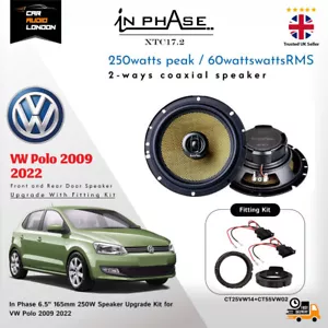 In Phase XTC17.2 250W 2-Way Car Speakers upgrade kit for VW Polo 2009-2022 - Picture 1 of 7
