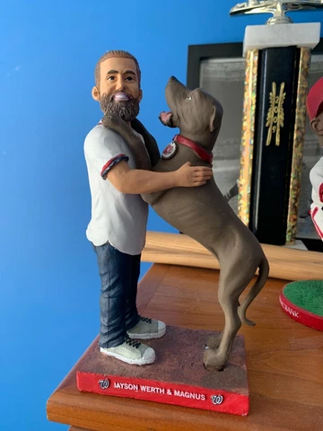 2016 Nationals JAYSON WERTH Washington Pet Figurine Jason & Dog Magnus NATS Cover