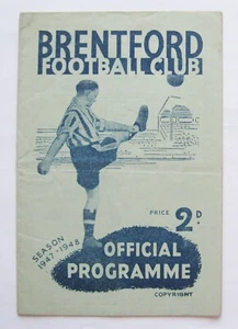 BRENTFORD v NEWCASTLE UNITED 1947/1948 *Good Condition Football Programme* - Picture 1 of 2