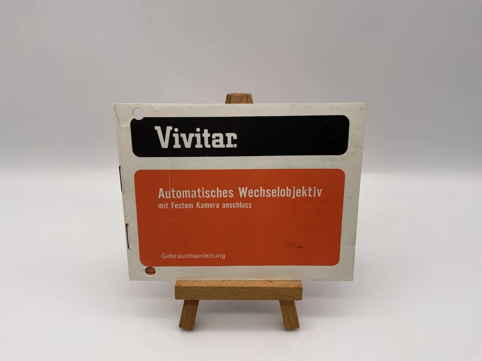 Vivitar Automatisches Wechselobjektiv Manual German - Image 1 of 1