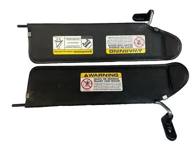 Parasoles izquierdo derecho Jeep LJ TJ Wrangler par ágata gris oscuro se adapta 03-06 Foto 1 de 4