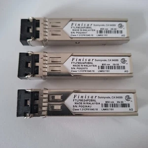 3 x Finisar FTLF8524P2BNL 850nm 4Gbps SFP Fibre Transceiver Modul GBIC - Bild 1 von 4