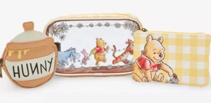 Neu mit Etikett Disney Winnie Puuh Daisy 3-teiliges Make-up Kosmetik Reisetasche Set EXKLUSIV - Bild 1 von 9
