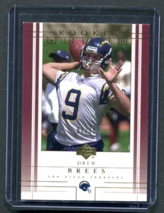 2001 Upper Deck Drew Brees Rookie Watch Gold 1/50 - Picture 1 of 2