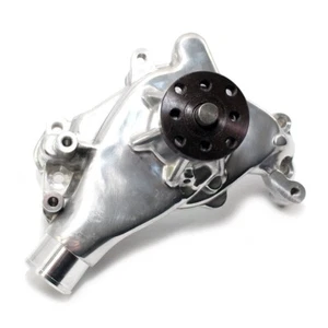 SBC Small Block Chevy 305 327 350 400 Long Style Polished Aluminum Water Pump - Bild 1 von 4